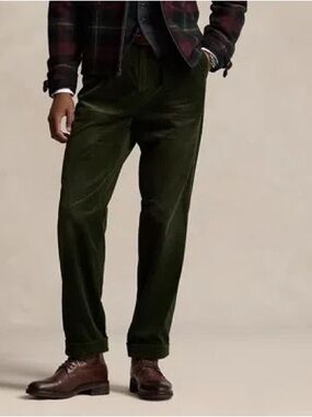 Polo by Ralph Lauren Olive Green Corduroy Trousers